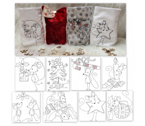 ADVENTSKALENDER 13. Dezember - Stickserie ITH Lichtbeutel Pilzdorf